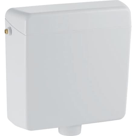 Geberit exposed cistern AP123, stop-and-go flush, for remote flush actuation