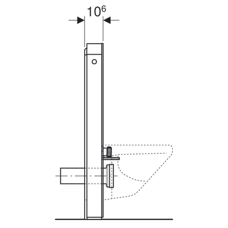 Geberit Monolith sanitary module for wall-hung WC, 101 cm