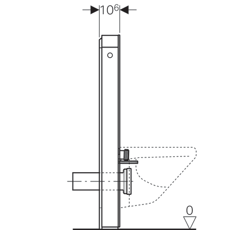 Geberit Monolith Plus sanitary module for wall-hung WC, 101 cm