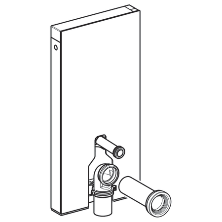 Geberit Monolith sanitary module for floor-standing WC, 101 cm